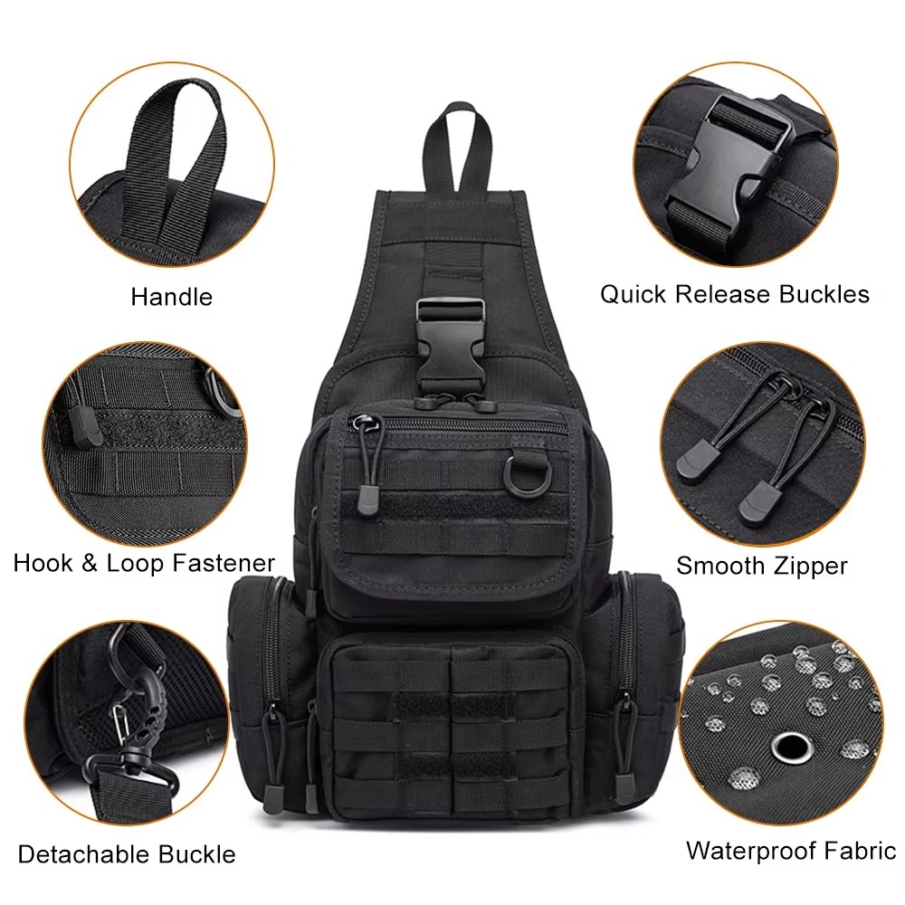 Borsa tattica per pistola, bor - Edc Concealed Carry Sling Bag recensione e prezzo